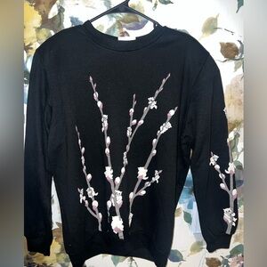 Vintage Floral Cat Sweatshirt
